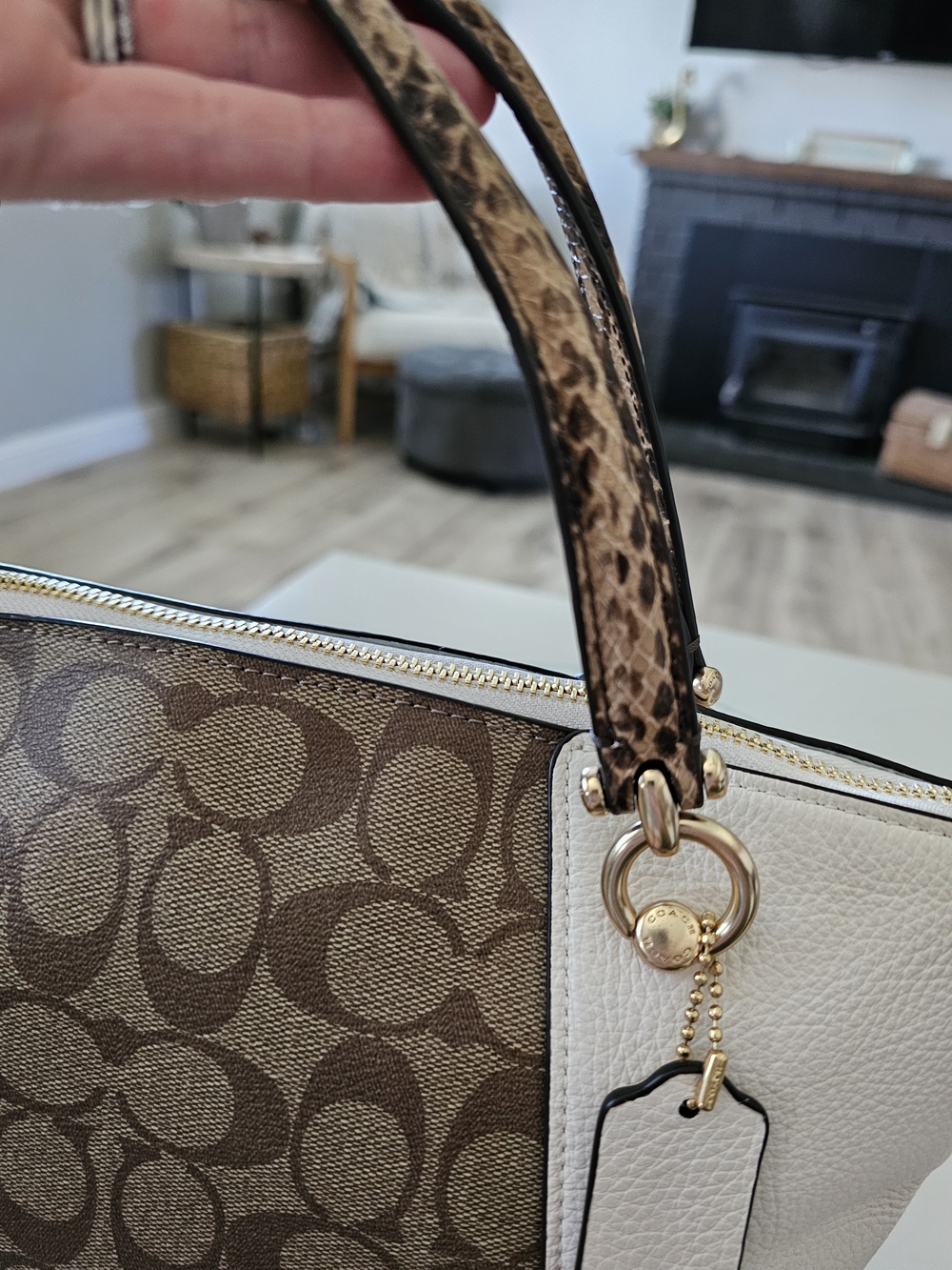 Coach Kacey Satchel In Signature Brown Canvas And Leather - Picture 11 of 13